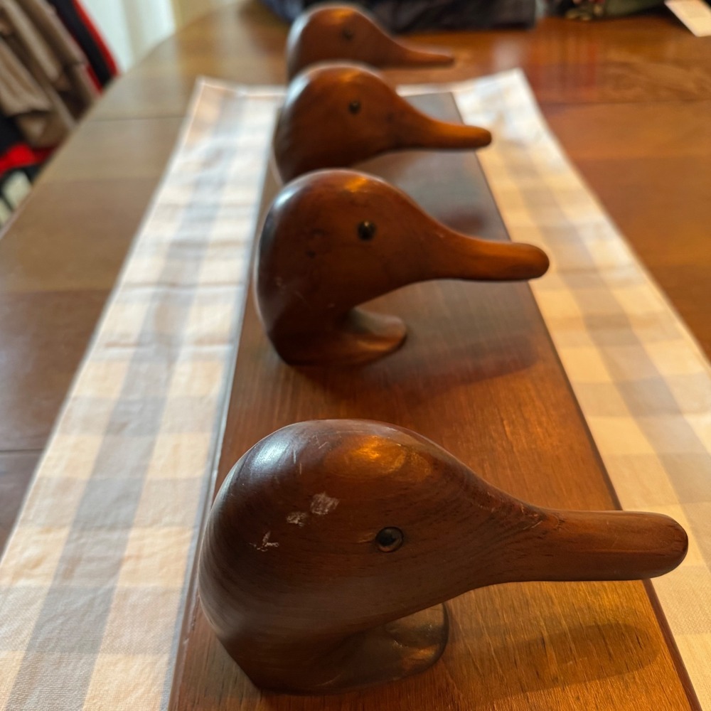 The Edgecomb Woodcarver Coat Rack Unisex OS Brown Duck Head 4 Hook Rustic Wood